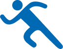 Icon of running