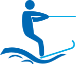 Icon of water skiing
