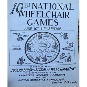 poster for the tenth national wheelchair games