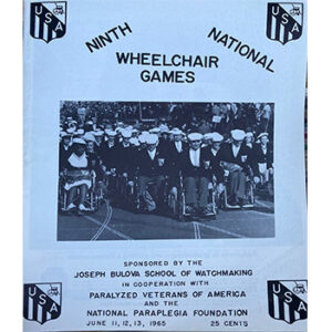 poster for the ninth national wheelchair games