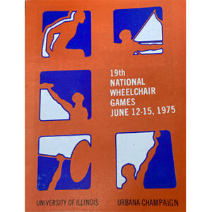 Poster for the 19th national wheelchair games