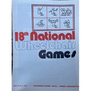 Poster for the 18th national wheelchair games