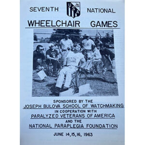 Poster for the seventh national wheelchair games