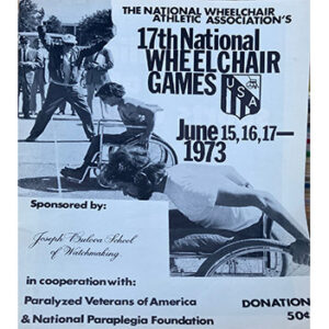 Poster for the 17th national wheelchair games