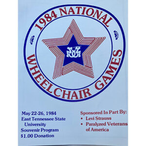 Poster for the 1984 national wheelchair ames