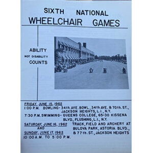 Poster for the sixth national wheelchair games