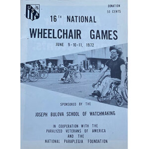 poster for the 16th national wheelchair games