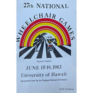 poster for the 27th national wheelchair games