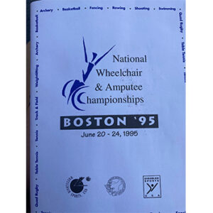 Poster for 1995 national wheelchair and amputee championships