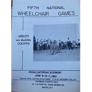 Poster for the fifth national wheelchair games