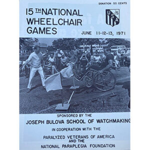 Poster for the 15th national wheelchair games