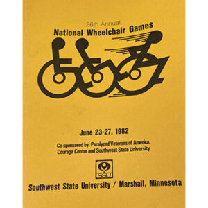 Poster for the 26th national wheelchair games