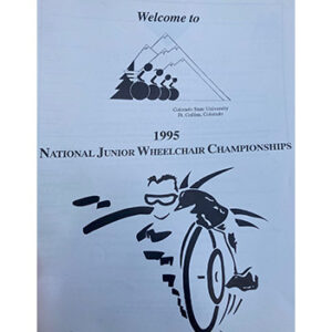 Poster for 1995 national junior wheelchair championships