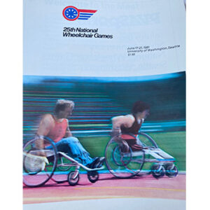 Poster for the 25th national wheelchair games