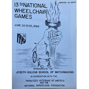 Poster for the 13th national wheelchair games