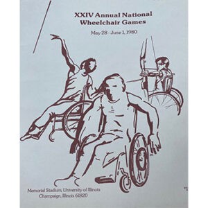 Poster for the 24th annual national wheelchair games