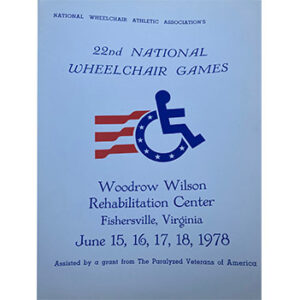 Poster for the 22nd national wheelchair games