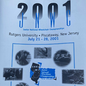 Poster for 2001 Junior national wheelchair championships