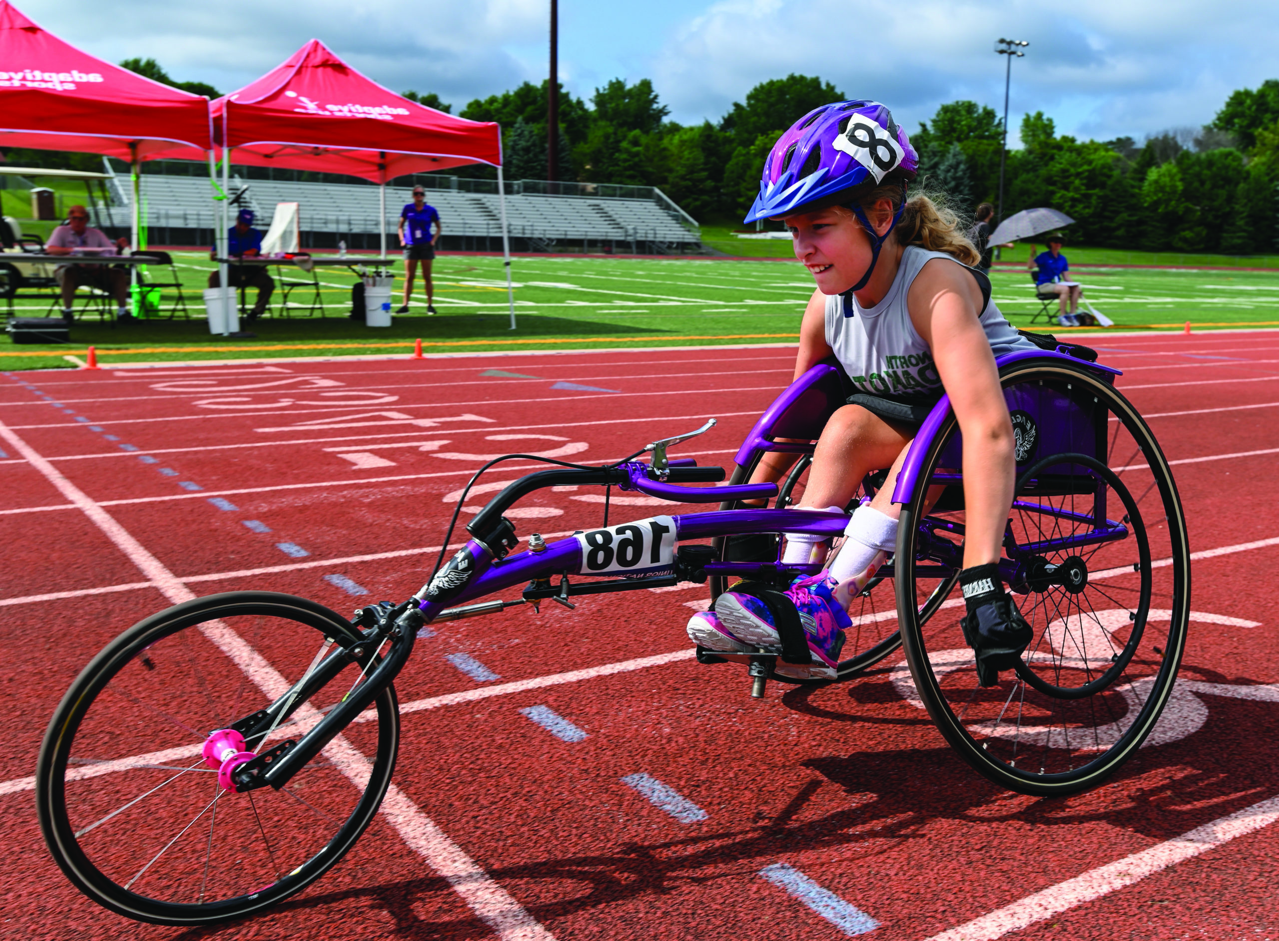 Female Wheelchair Racing Photo