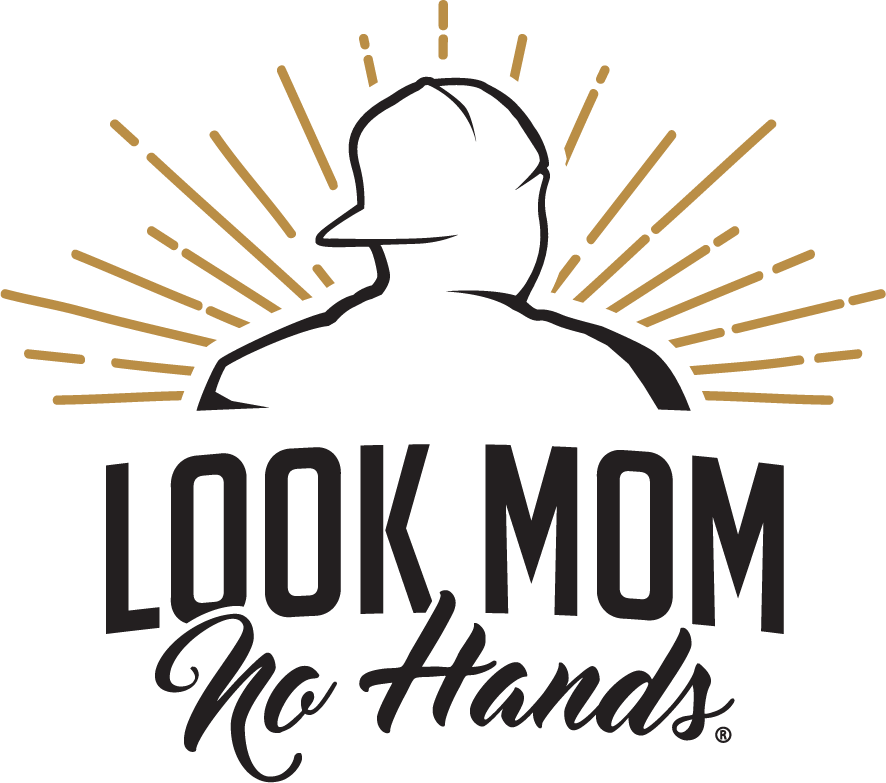 Look Mom no hands logo