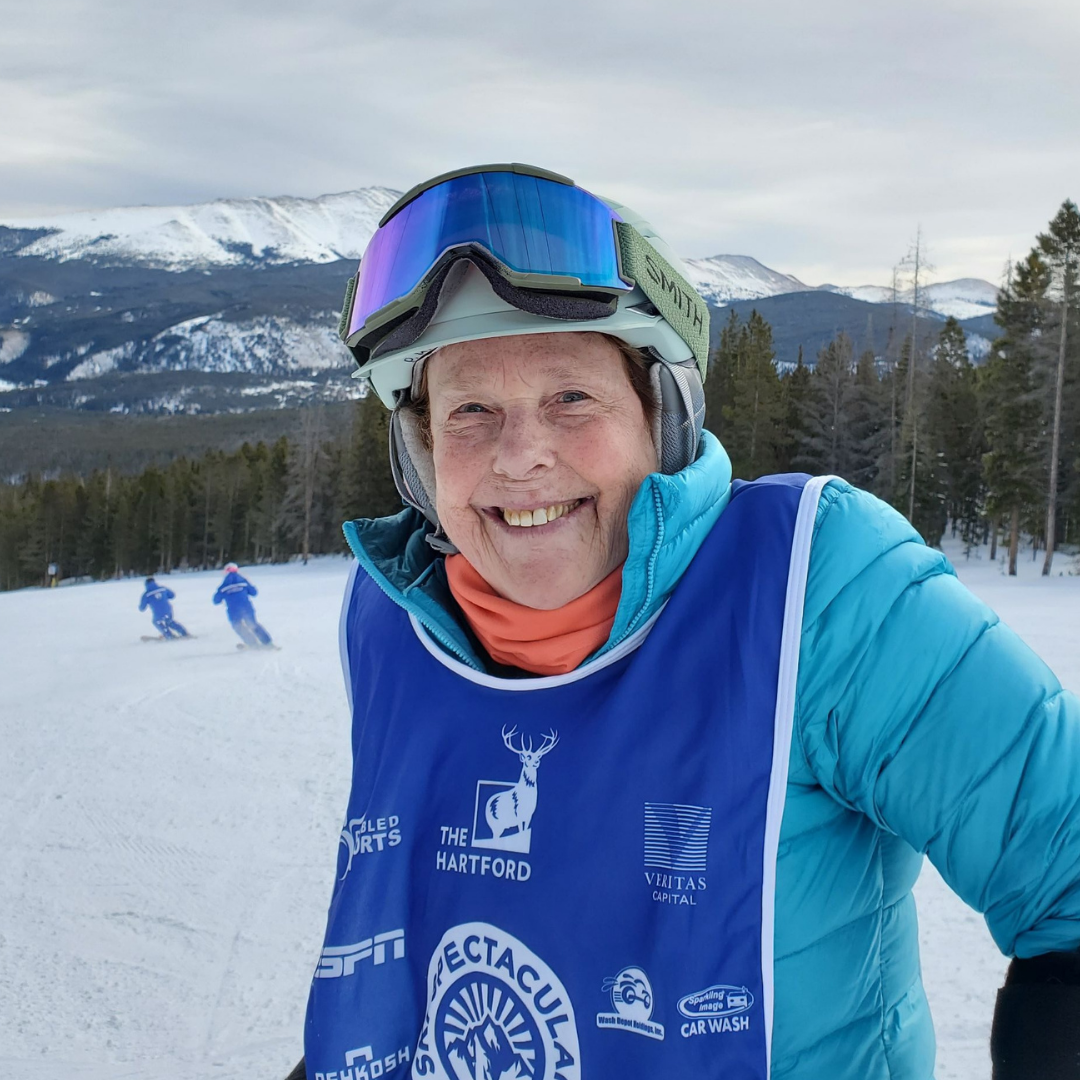 Ski Spec athlete smiling at camera