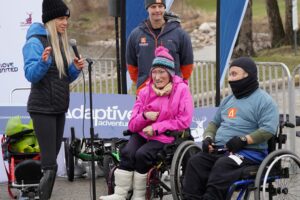 Oksana Masters surprising two athletes with their own adaptive sports equipment