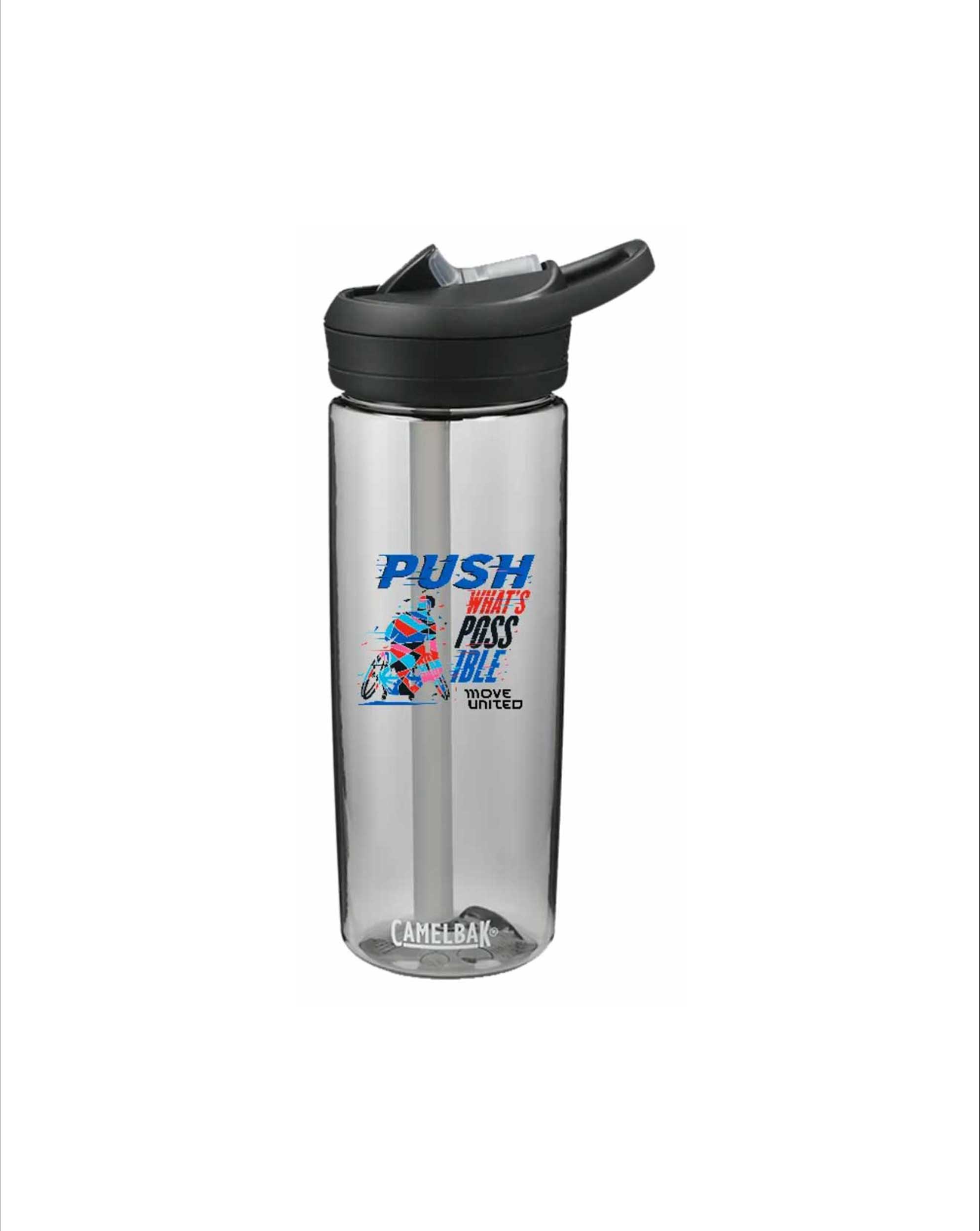Push what's possible water bottle