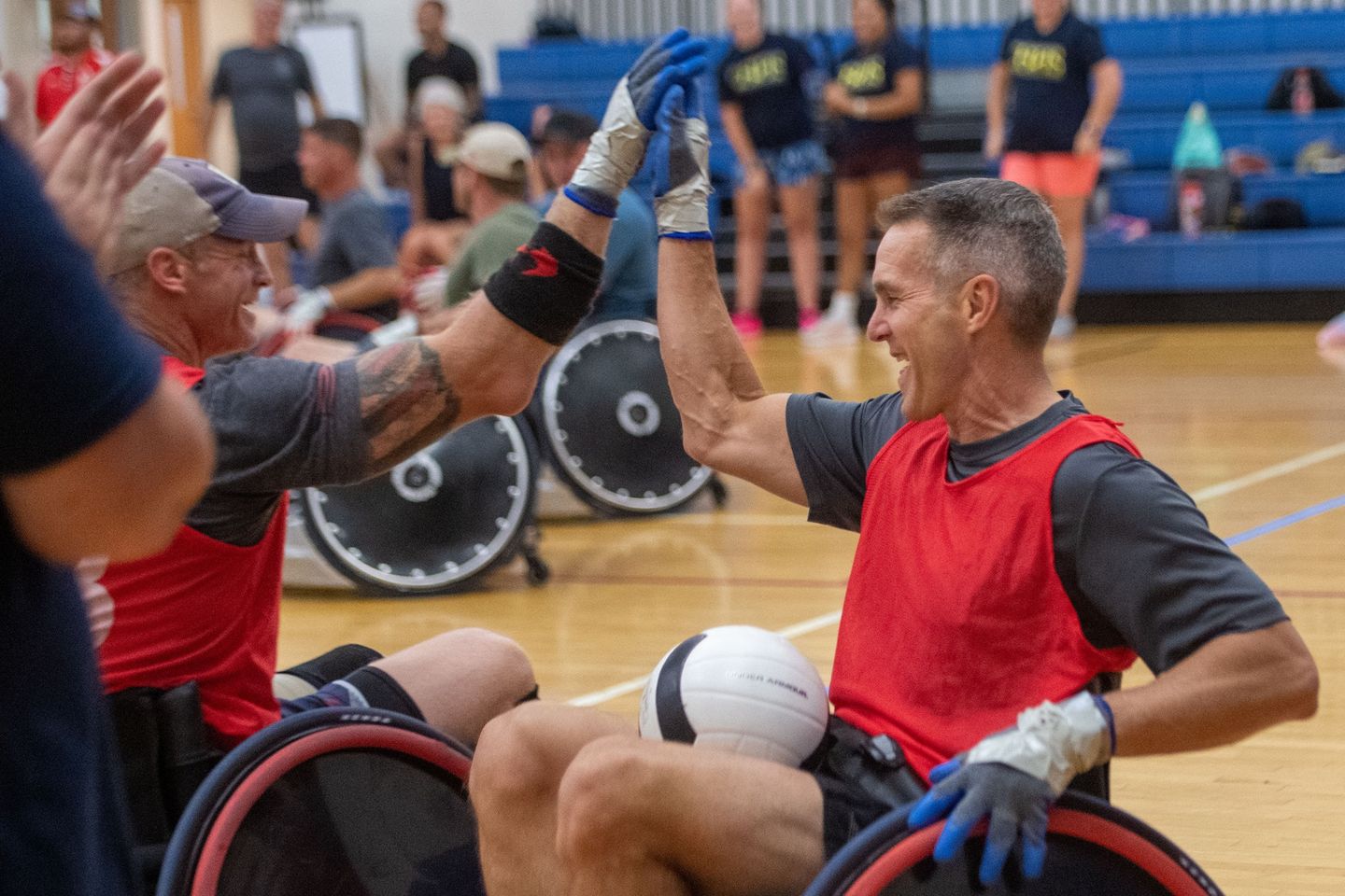 General Clarke experiences the sport of wheelchair rugby