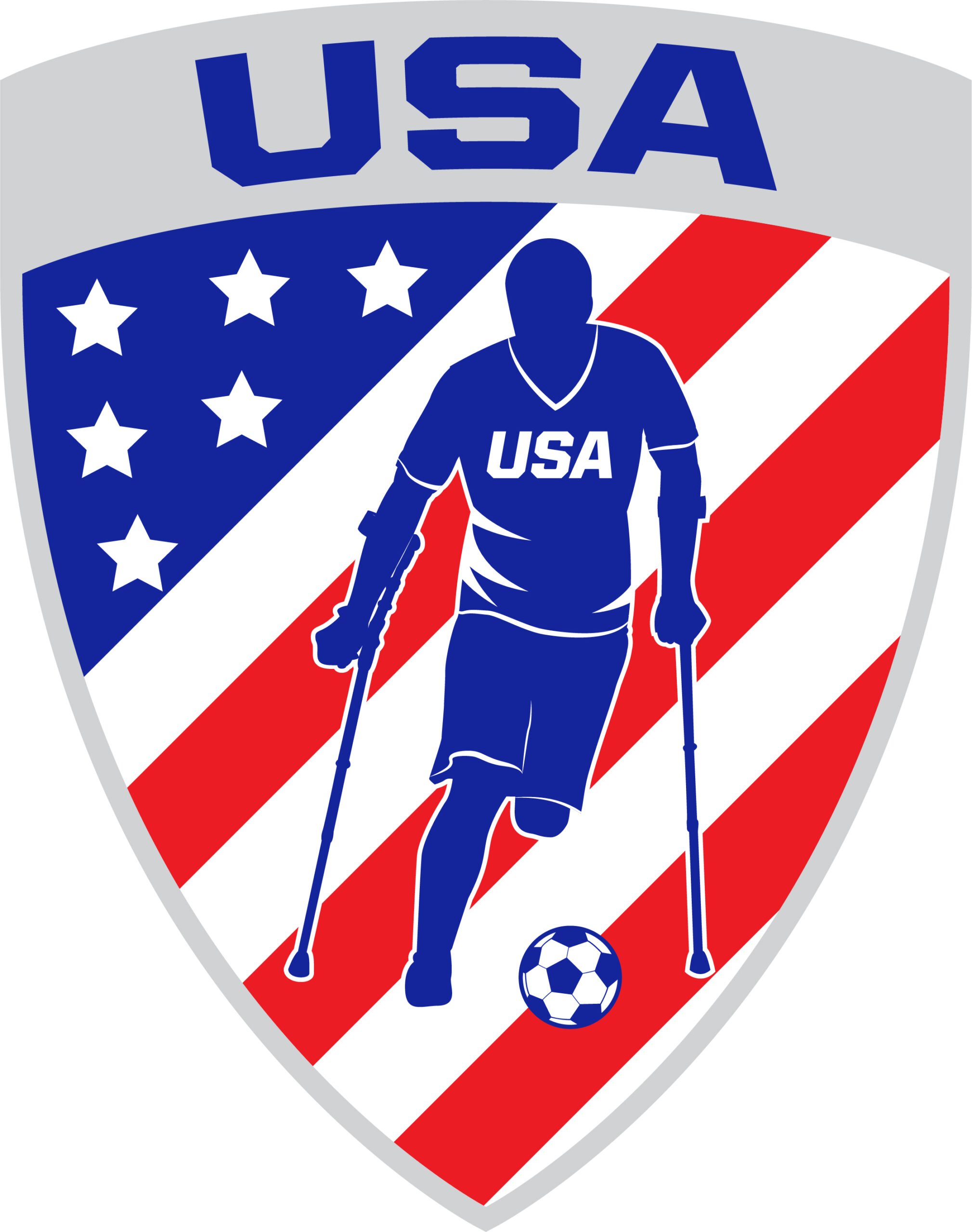 Shield with soccer player