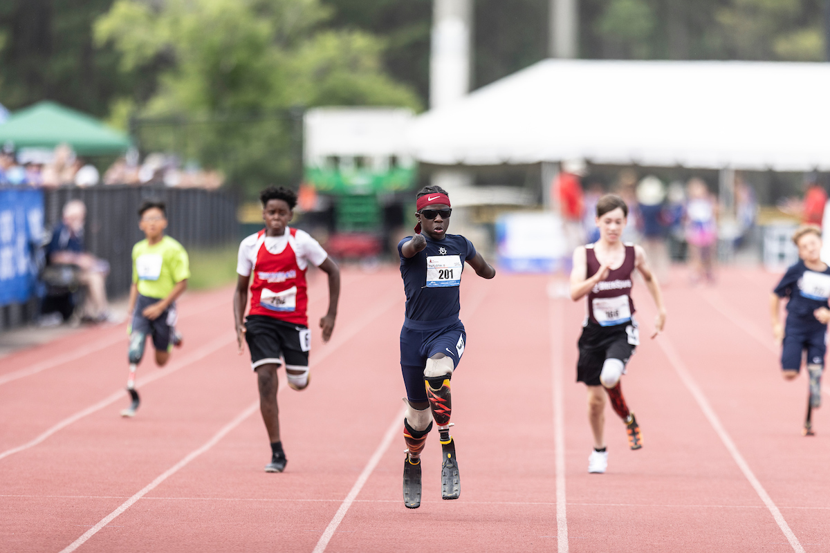 Adaptive athletes compete in Track and Field.