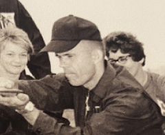 Casey Clarke competing