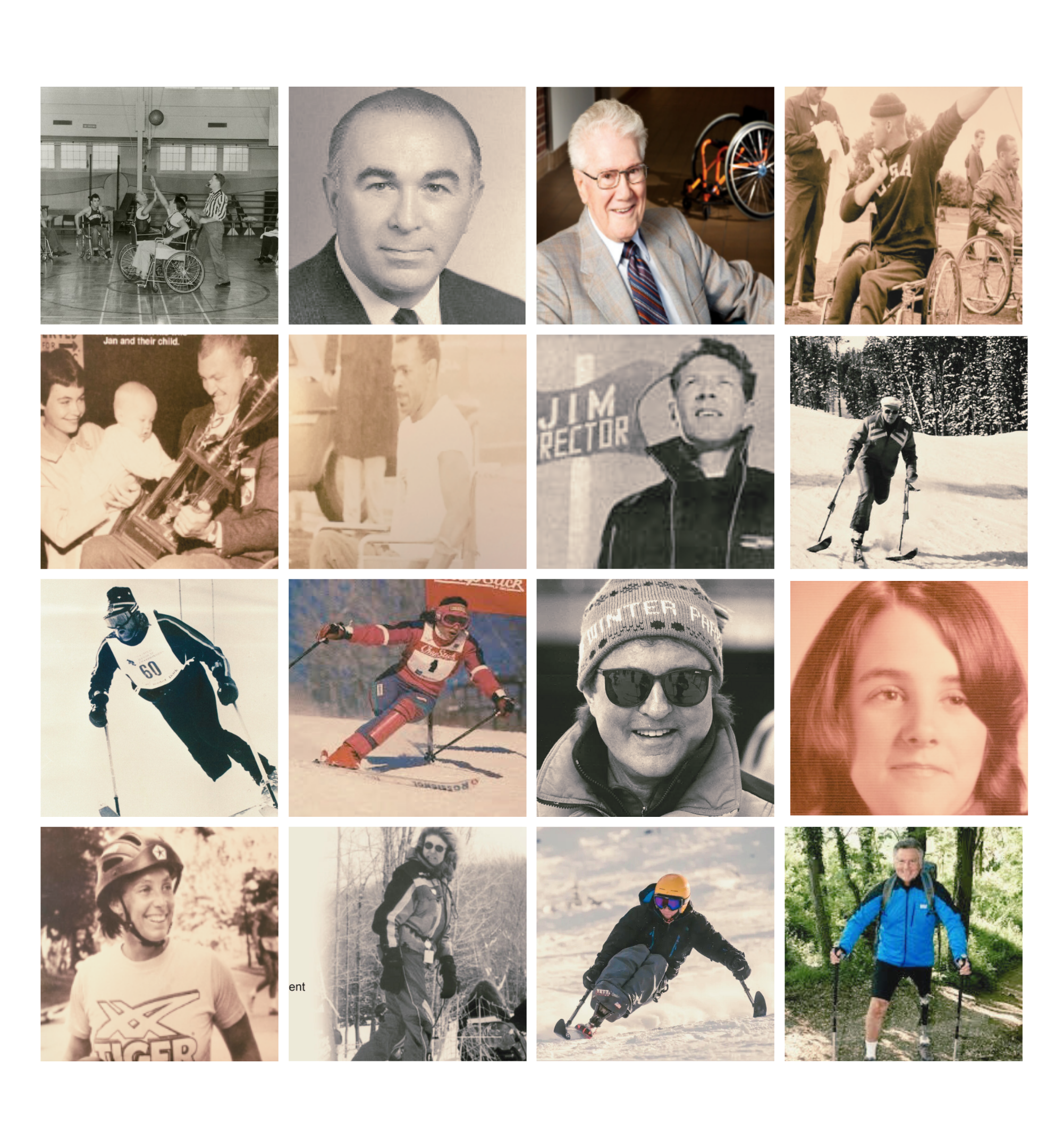 70th Anniversary Photo Collage of pioneers