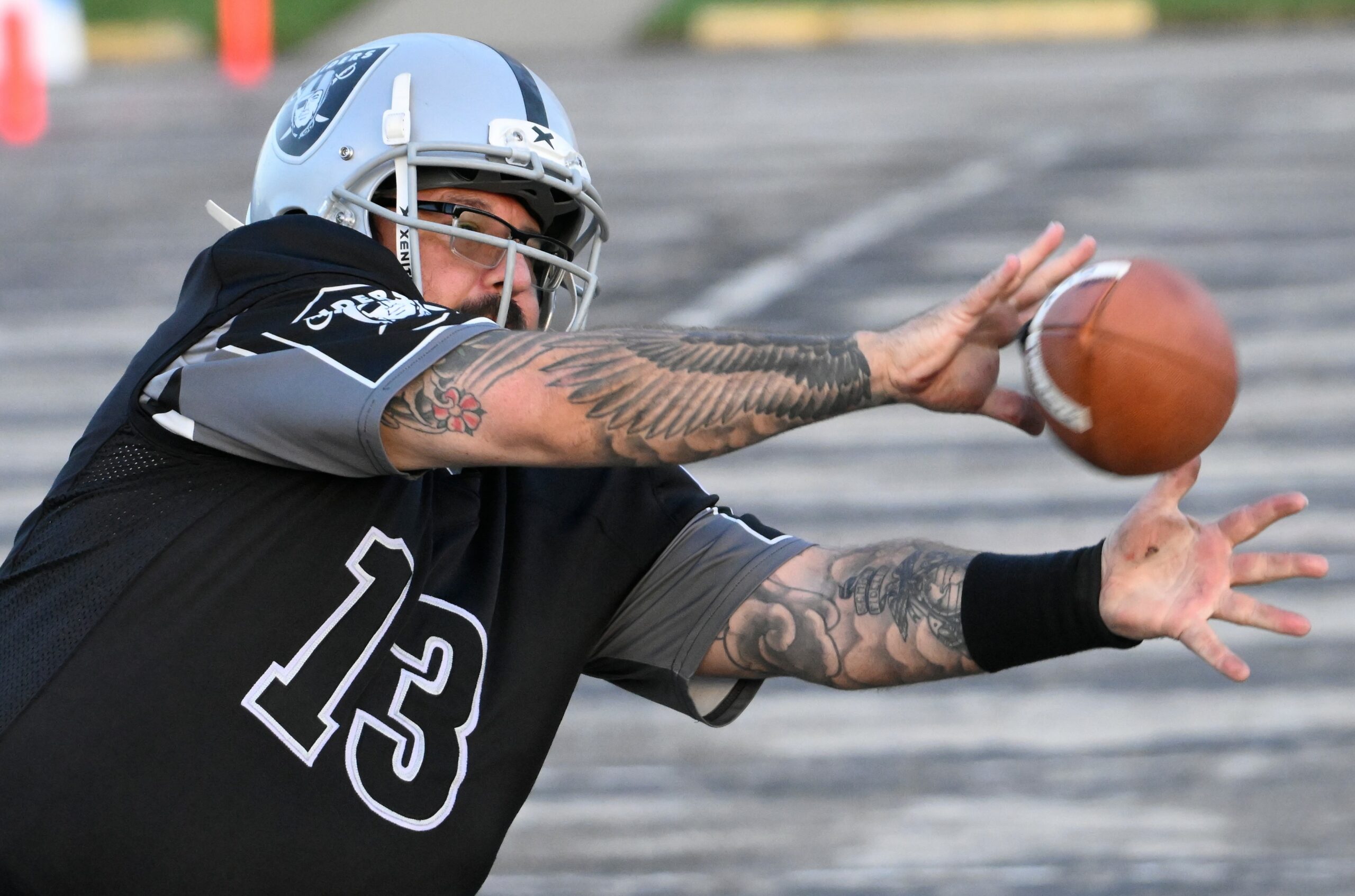 Raiders Athlete Catching