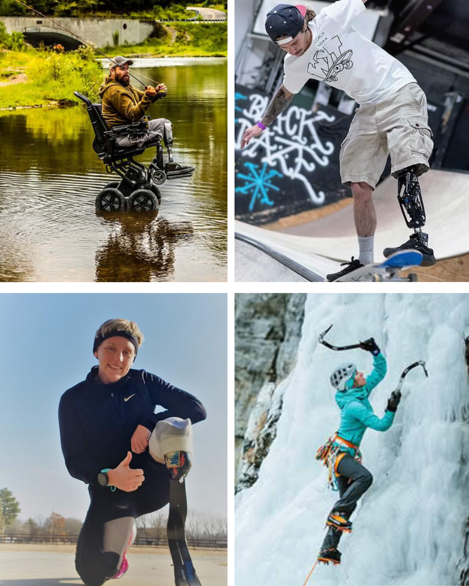 Collage image of Move United Athletes and former podcast guests