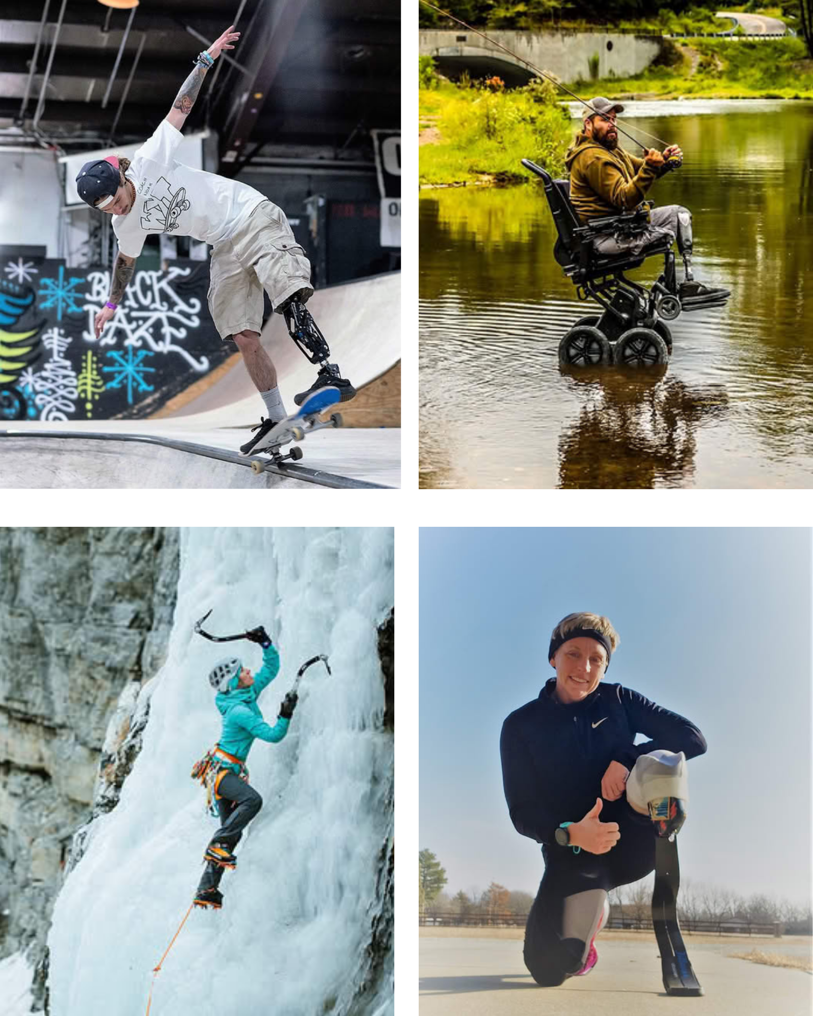 Collage image of Move United Athletes and former podcast guests