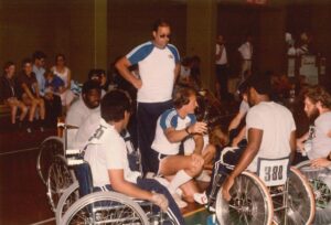 Mike Mushett coaching in 1980