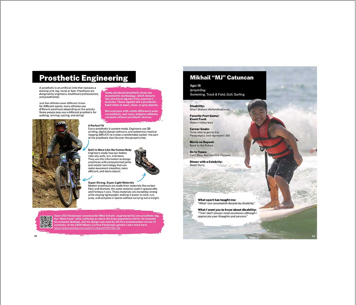 Pages of Send It Workbook